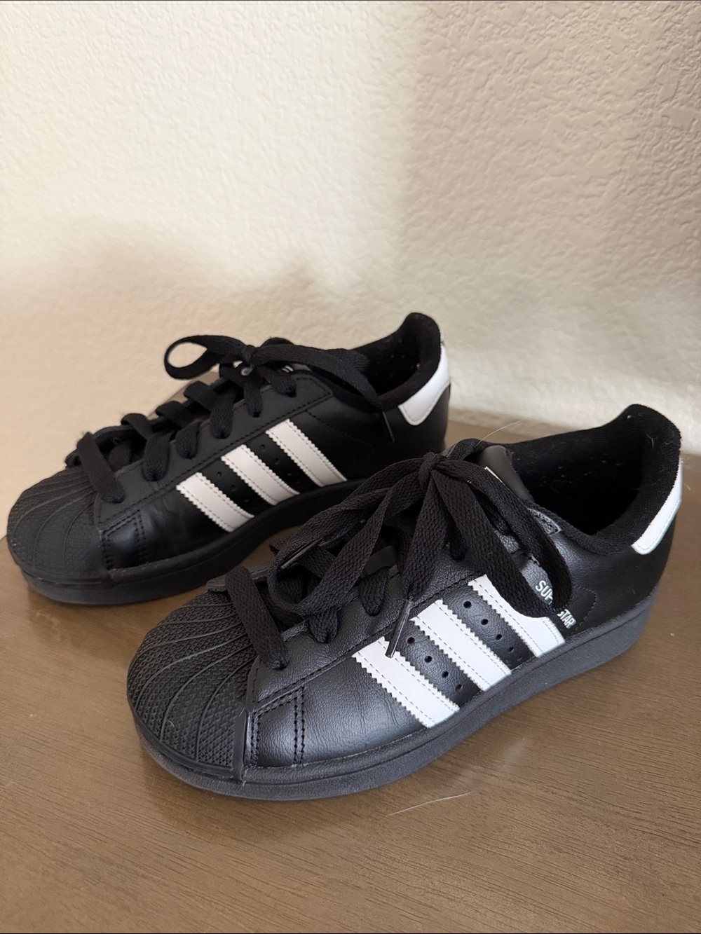 adidas superstar Kids Black and White Low-Top Sneakers